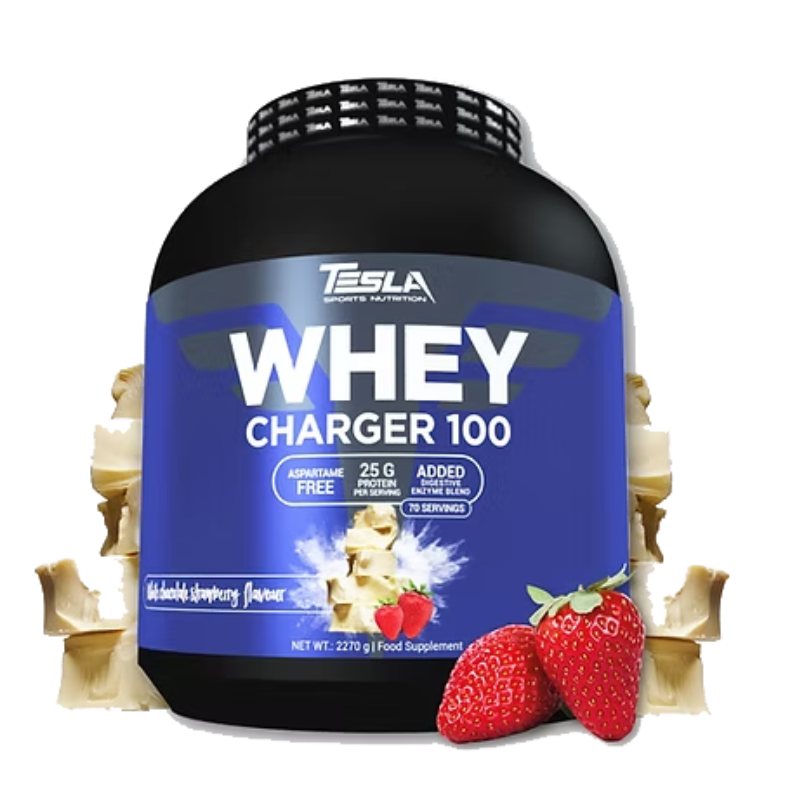 Tesla Nutrition Whey Charger 5 Kg - White Chocolate Strawberry
