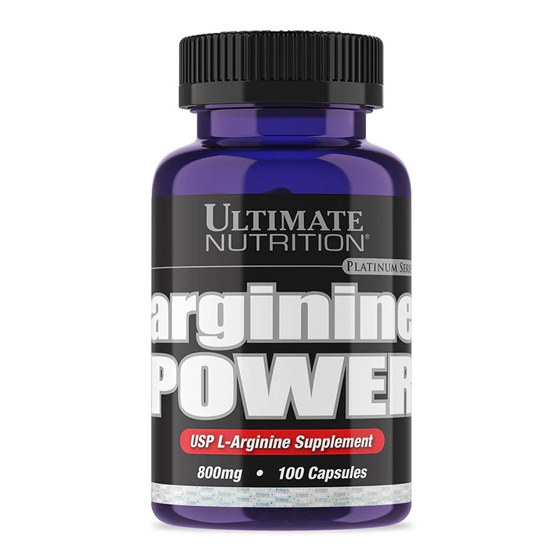 Ultimate Nutrition Arginine Power Supplement 800mg 100 Capsules
