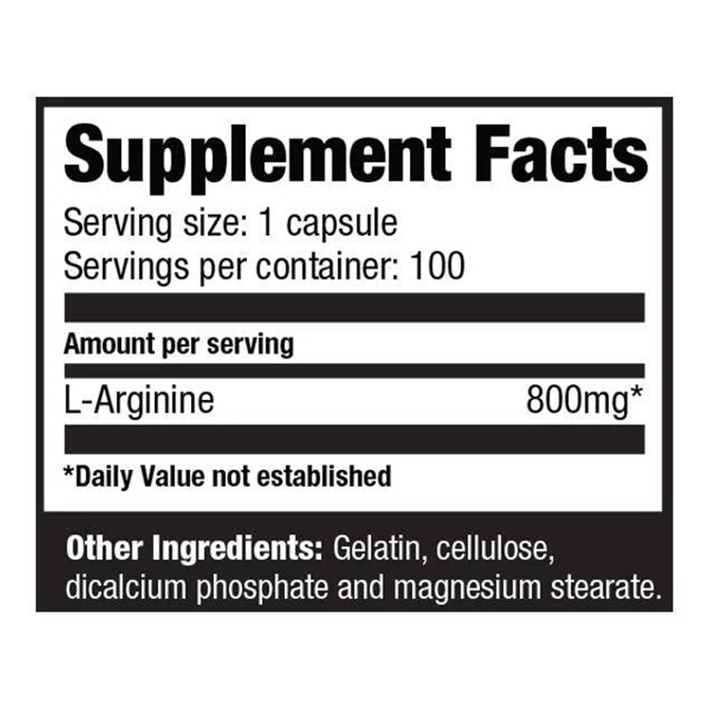 Ultimate Nutrition Arginine Power Supplement 800mg 100 Capsules Best Price in Al Ain