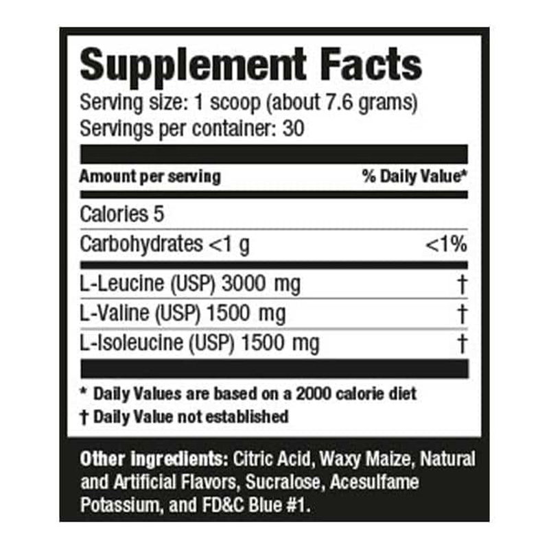 Ultimate Nutrition Flavored BCAA Powder 12000 60 Servings - Blue Raspberry Best Price in Dubai