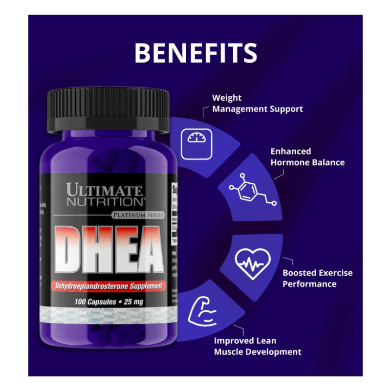 Ultimate Nutrition Power Into Fitness with DHEA - 100 Capsules Best Price in Abu Dhabi
