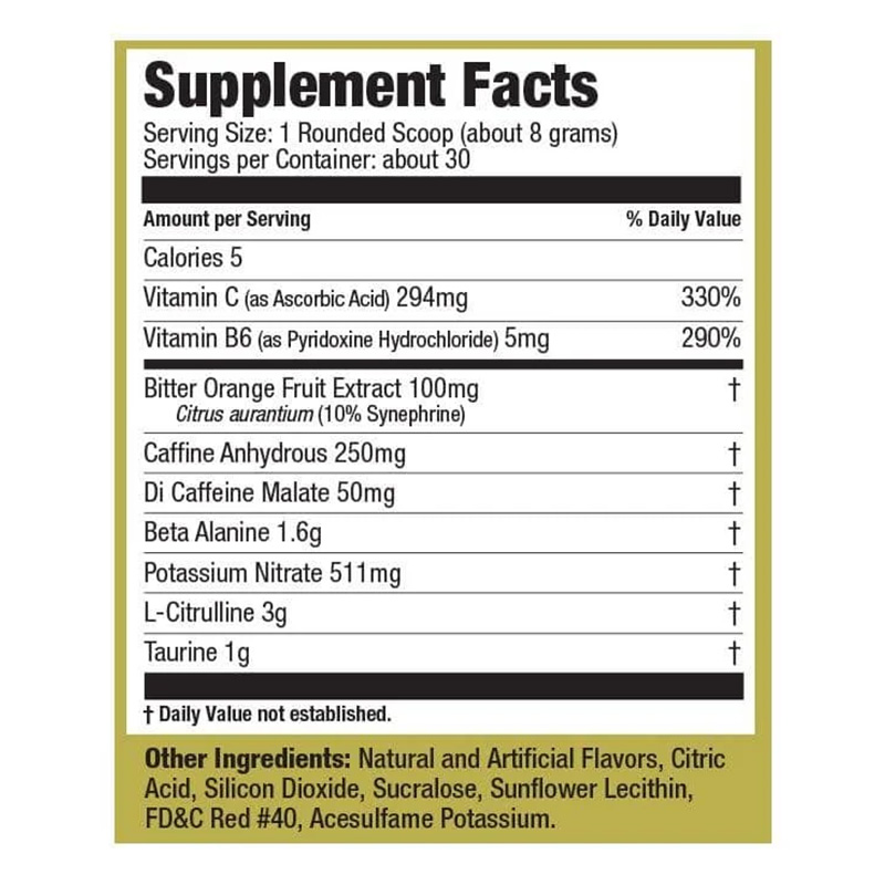 Ultimate Nutrition Post Gold Pre Workout 30 Servings - Cherry Limeade Best Price in Dubai