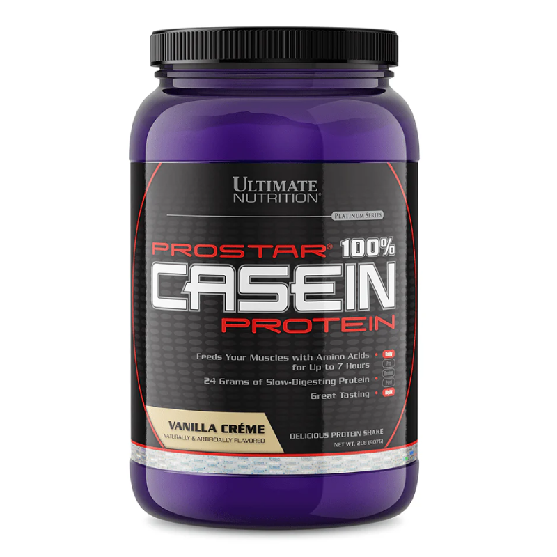 Ultimate Nutrition Prostar 100% Casein Protein 2 lbs -  Vanilla Creme