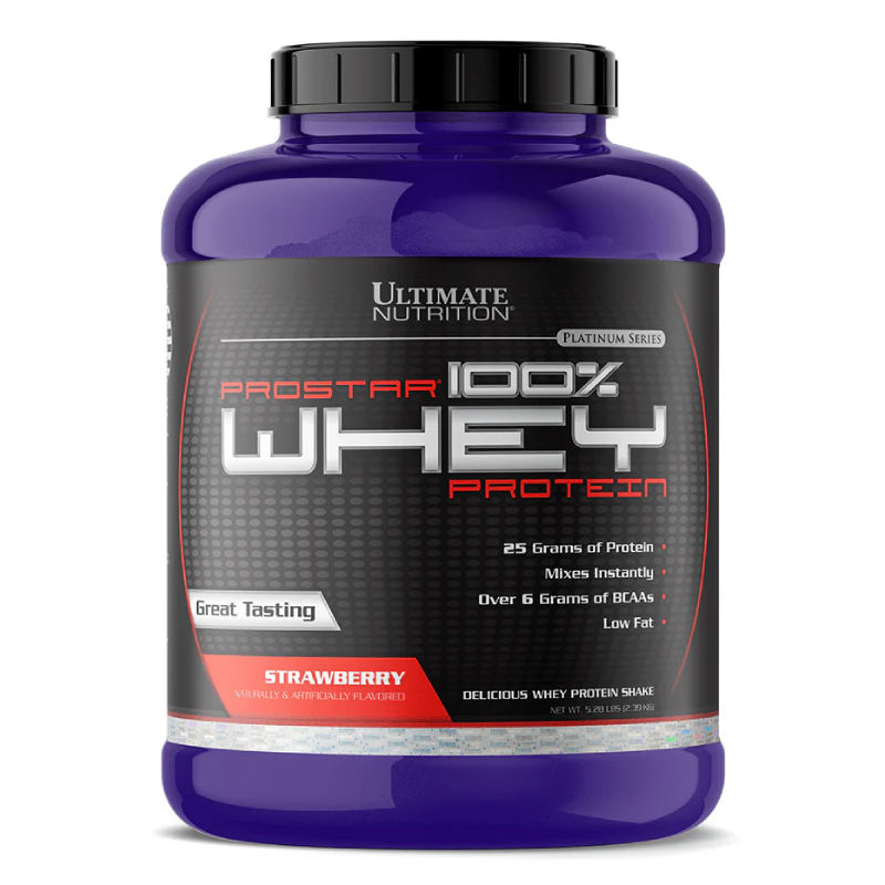 Ultimate Nutrition Prostar 100% Whey Protein 5.28 lbs - Strawberry