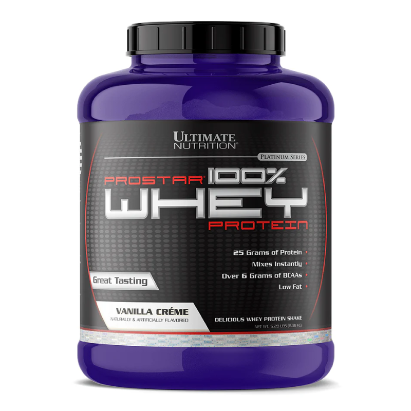 Ultimate Nutrition Prostar 100% Whey Protein 5.28 lbs - Vanilla Creme