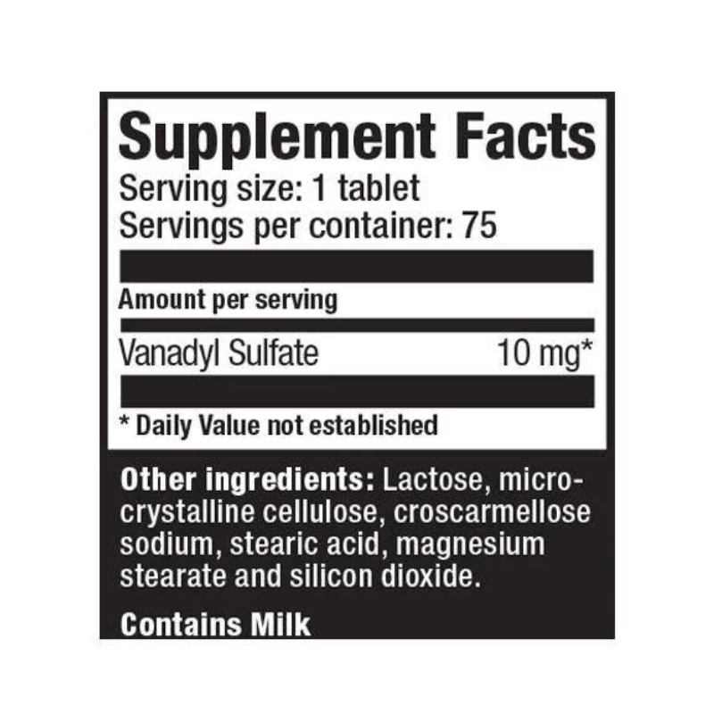 Ultimate Nutrition Vanadyl Sulfate 75 Tablets Best Price in Al Ain