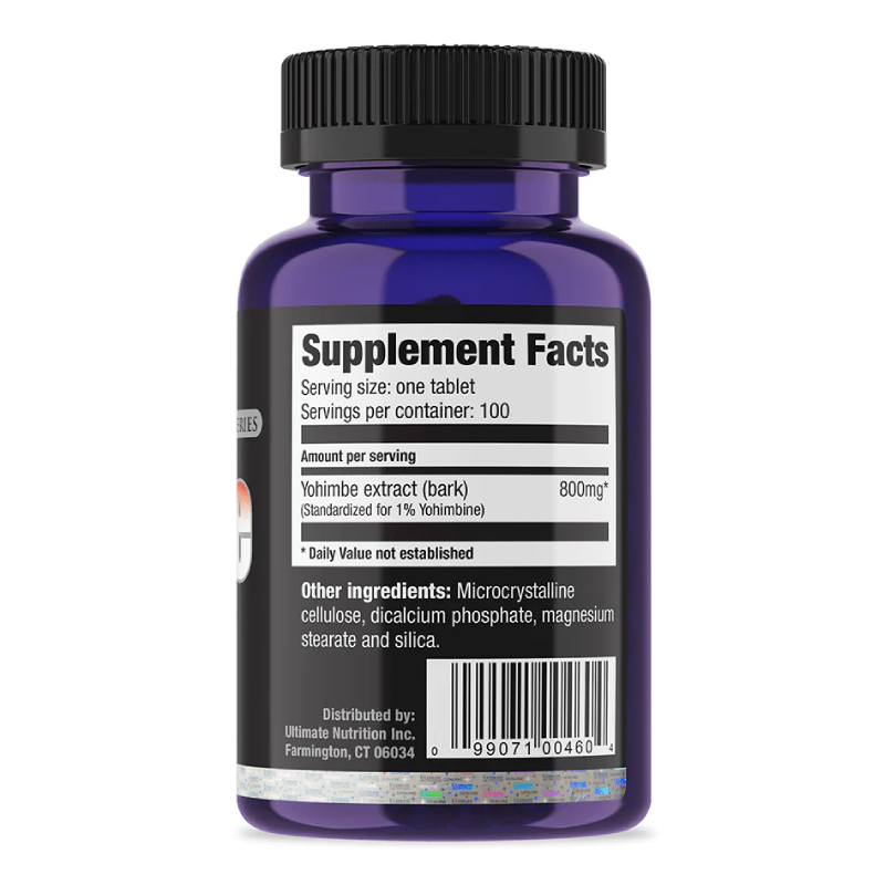 Ultimate Nutrition Yohimbe Bark Extract 800mg 100 Tablets Best Price in Abu Dhabi