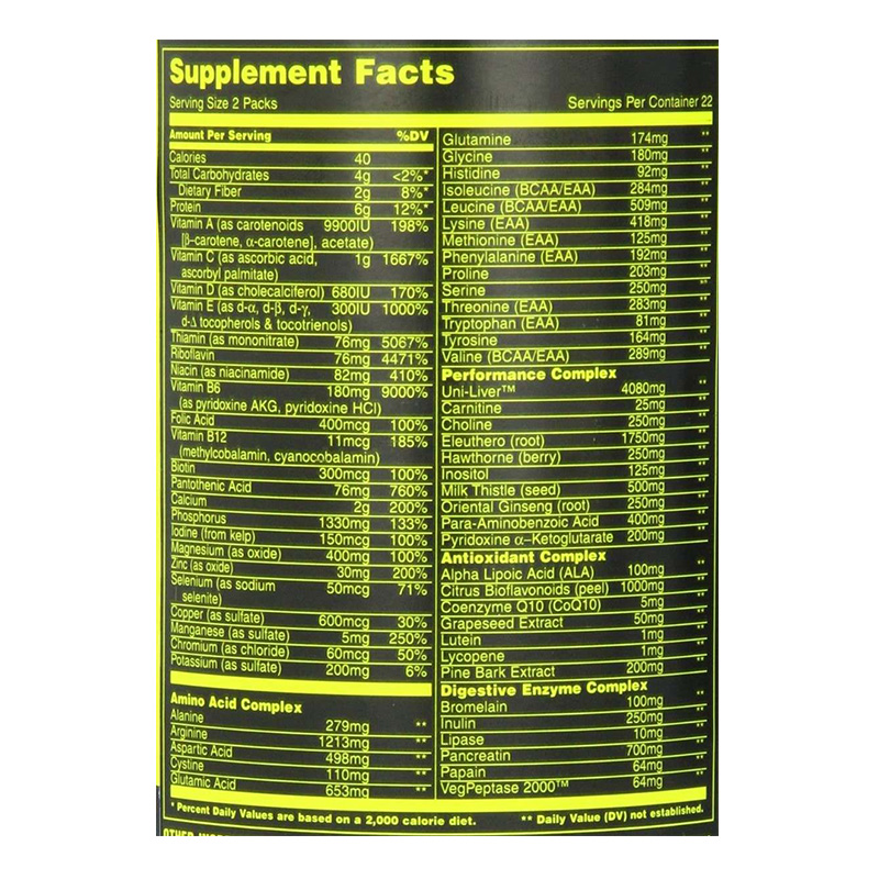 Universal Animal PAK - 44 PAK Best Price in UAE