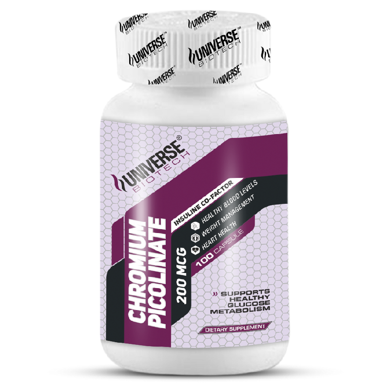 Universe Biotech Chromium Picolinate 200mcg 100 Caps