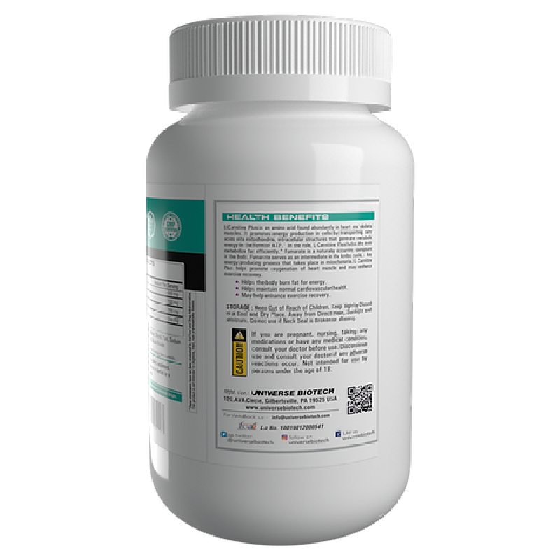 Universe Biotech L-Carnitine Plus 120 Tabs Best Price in UAE
