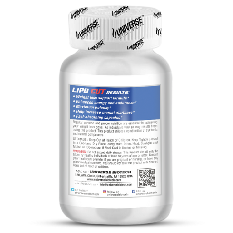 Universe Biotech Lipo Cut 90 Caps Best Price in UAE