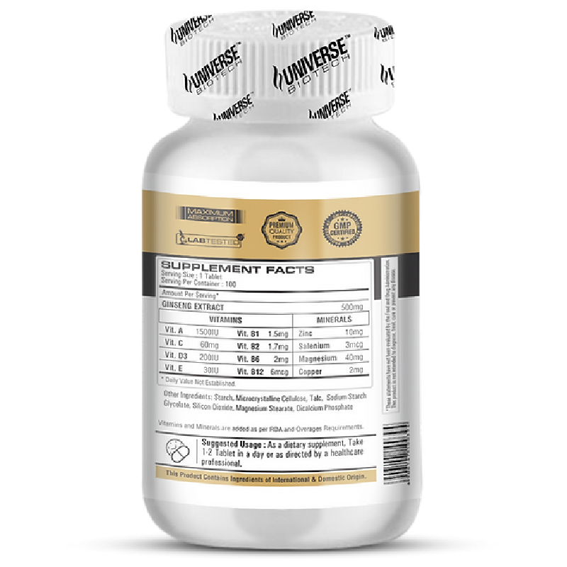 Universe Biotech Panax Ginseng Gold 90 Caps Best Price in UAE