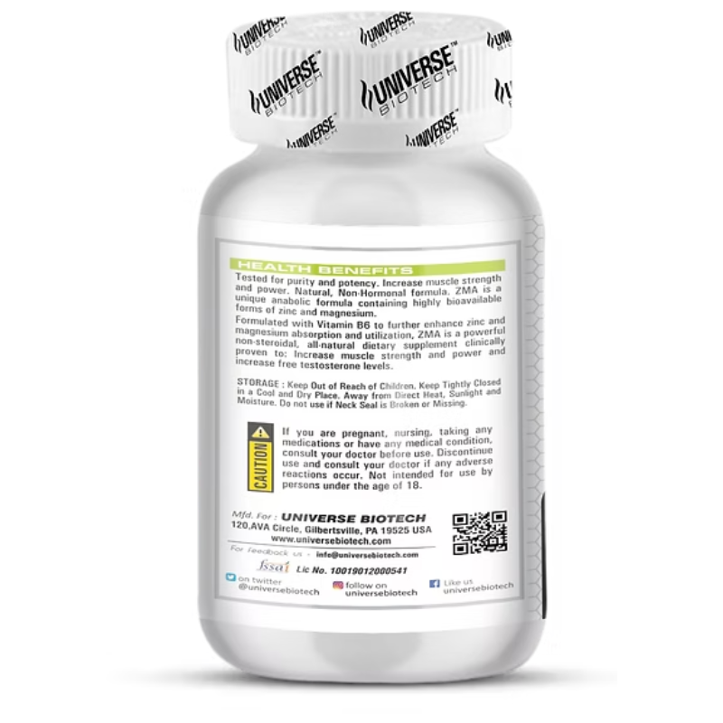 Universe Biotech ZMA 90 Caps Best Price in UAE