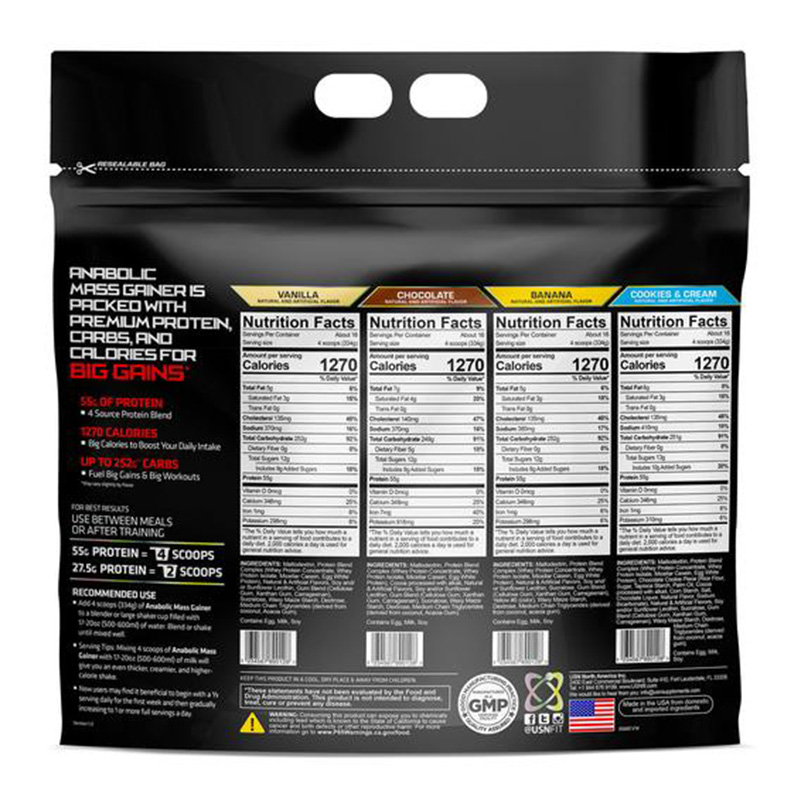 USN Anabolic Mass Gainer 12lb Vanilla Best Price in Dubai