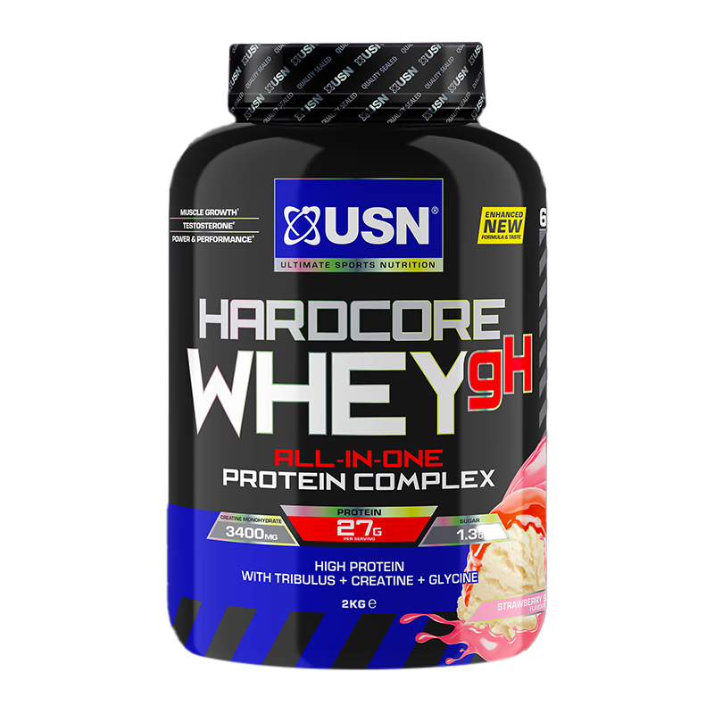 USN Hardcore Whey 2 Kg - Strawberry