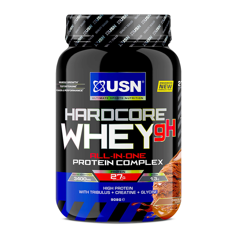 USN Hardcore Whey 908 G - Dutch Chocolate