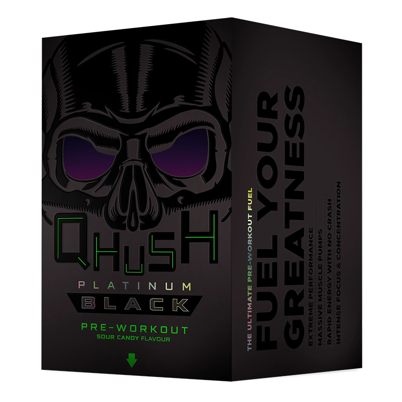 USN Qhush Platinum Black Sour Candy