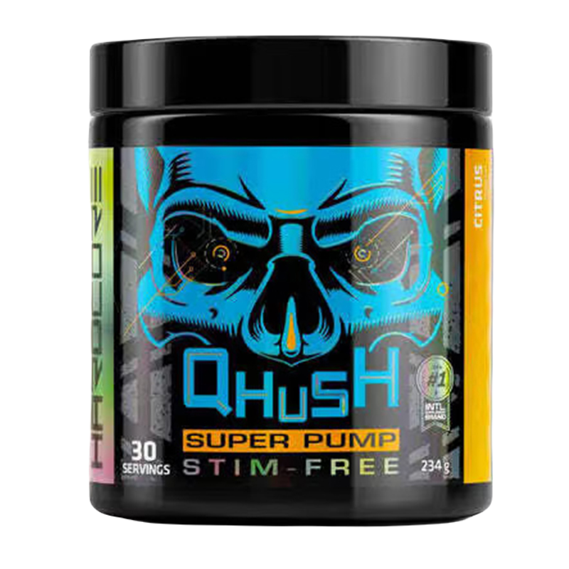 USN Qhush Super Pump Citrus Pre Workout 40 Servings 234 G