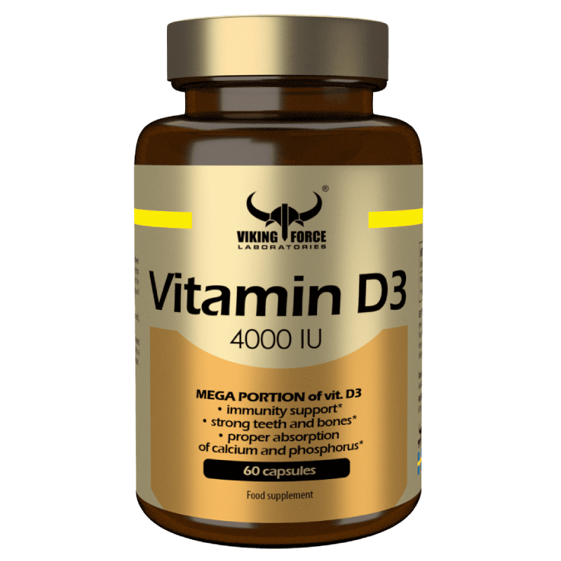 Viking Force Vitamin D3 4000 IU 60 Capsules