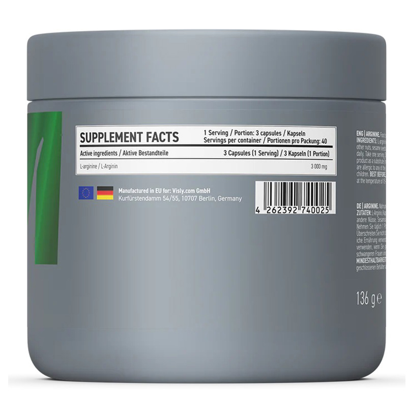 Visly Arginine - 120 caps Best Price in Dubai