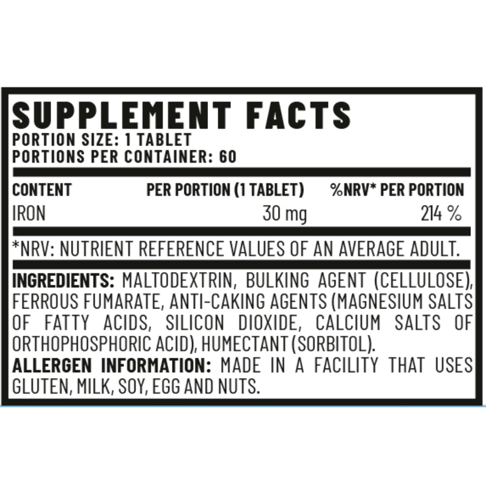 Vitacorp Elements Iron 60Tabs Best Price in Dubai