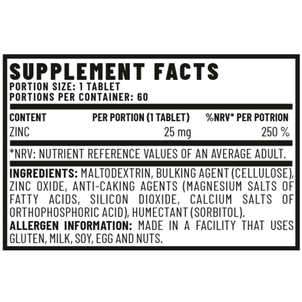 Vitacorp Elements Zinc 60Tabs Best Pricein Dubai