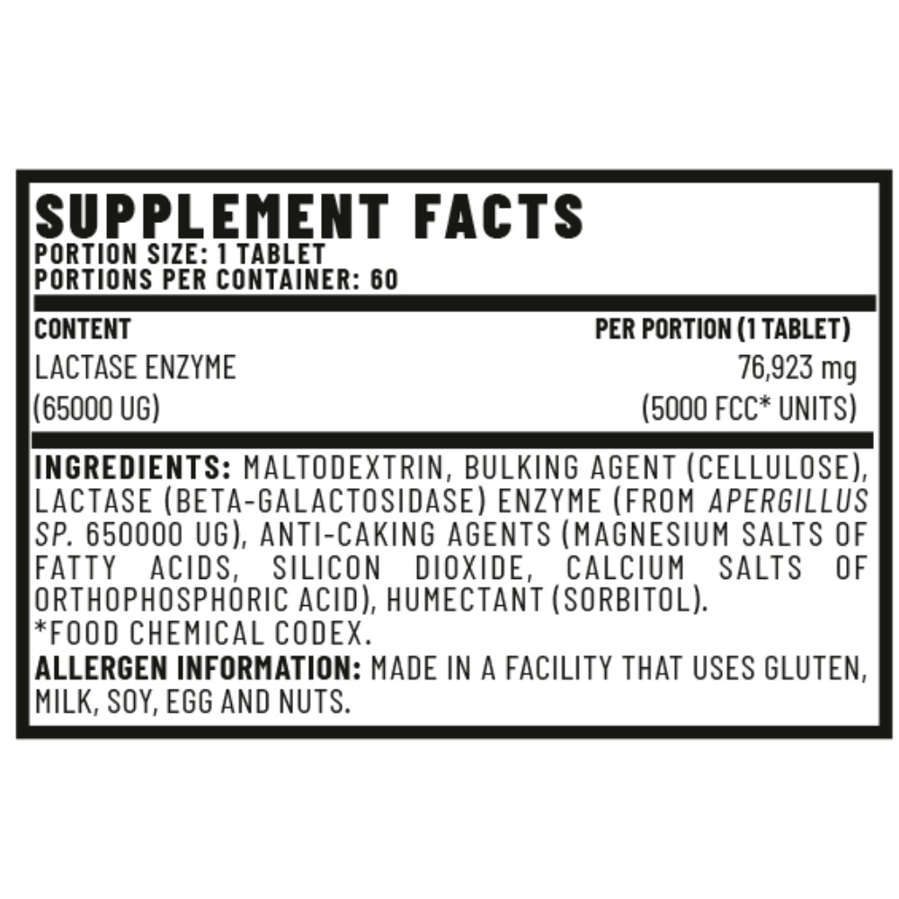 Vitacorp Plus Lactase Enzyme 60Tabs Best Price in Dubai