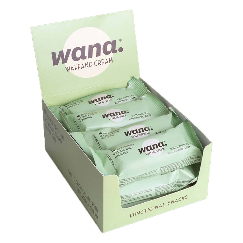 Wana Protein Bar 1x12 Box - White Chocolate with Pistachio Cream Best Price in Dubai