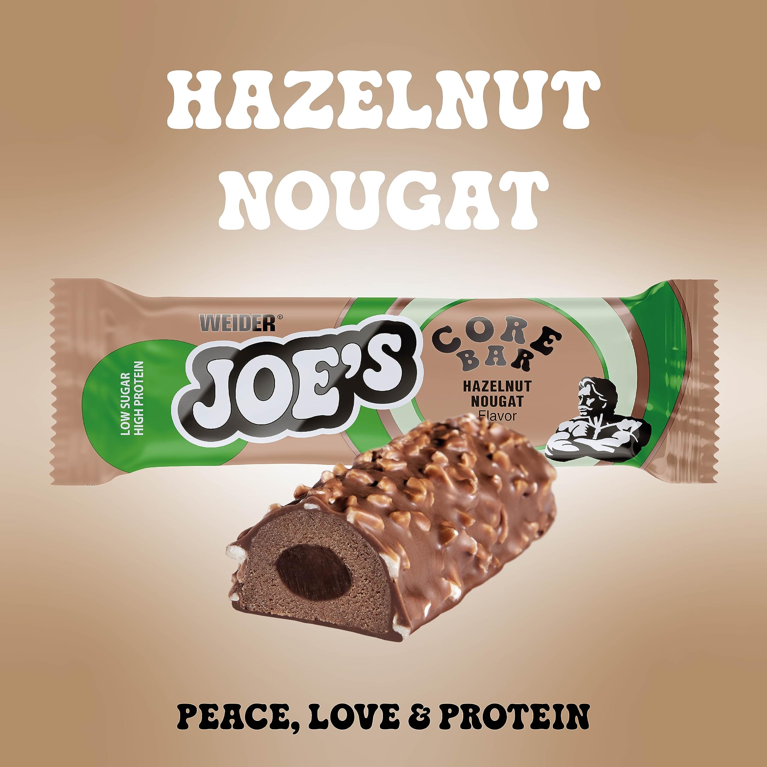 Weider Joes Core Bar 45 G 12 Pcs in Box - Nougat Hazelnut Best Price in Al Ain