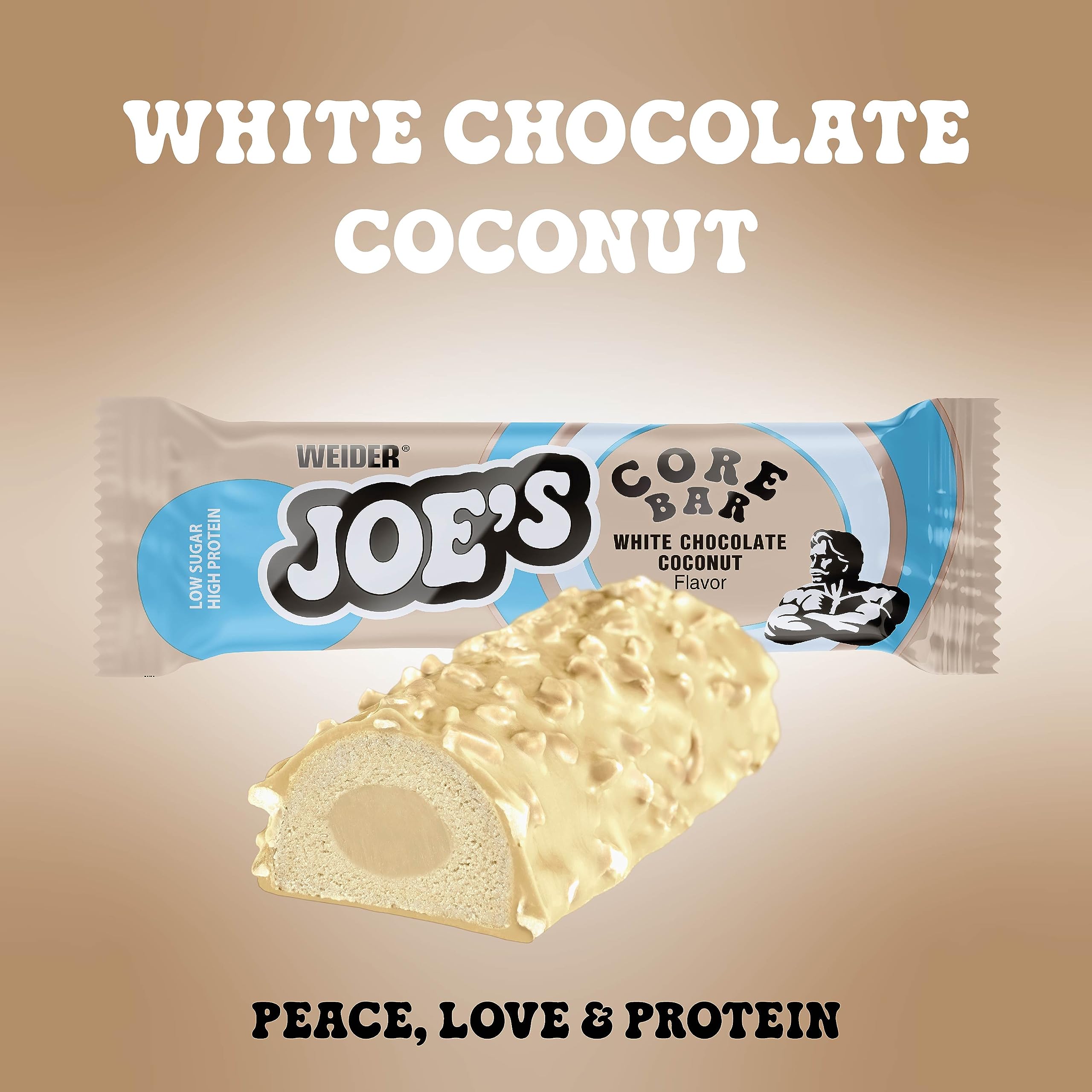 Weider Joes Core Bar 45 G 12 Pcs in Box - White Chocolate Coconut Best Price in Abu Dhabi