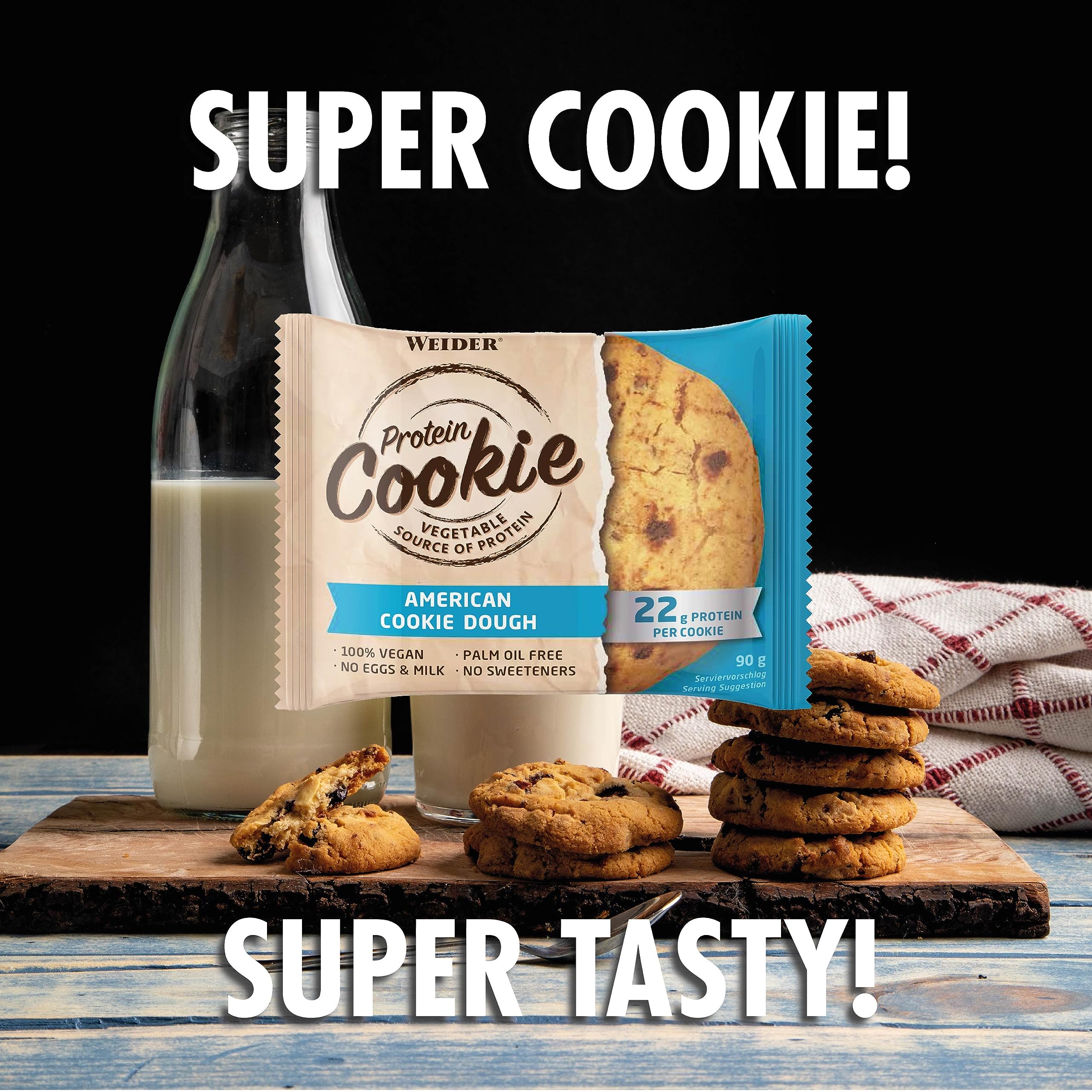 Weider Protein Cookie 90 G 12 Pcs in Box - American Cookie Dough Best Price in Abu Dhabi