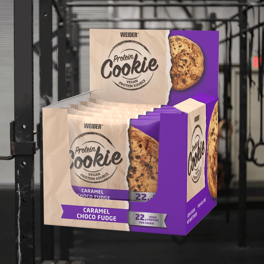Weider Protein Cookie 90 G 12 Pcs in Box - Caramel Choco Fudge Best Price in Dubai