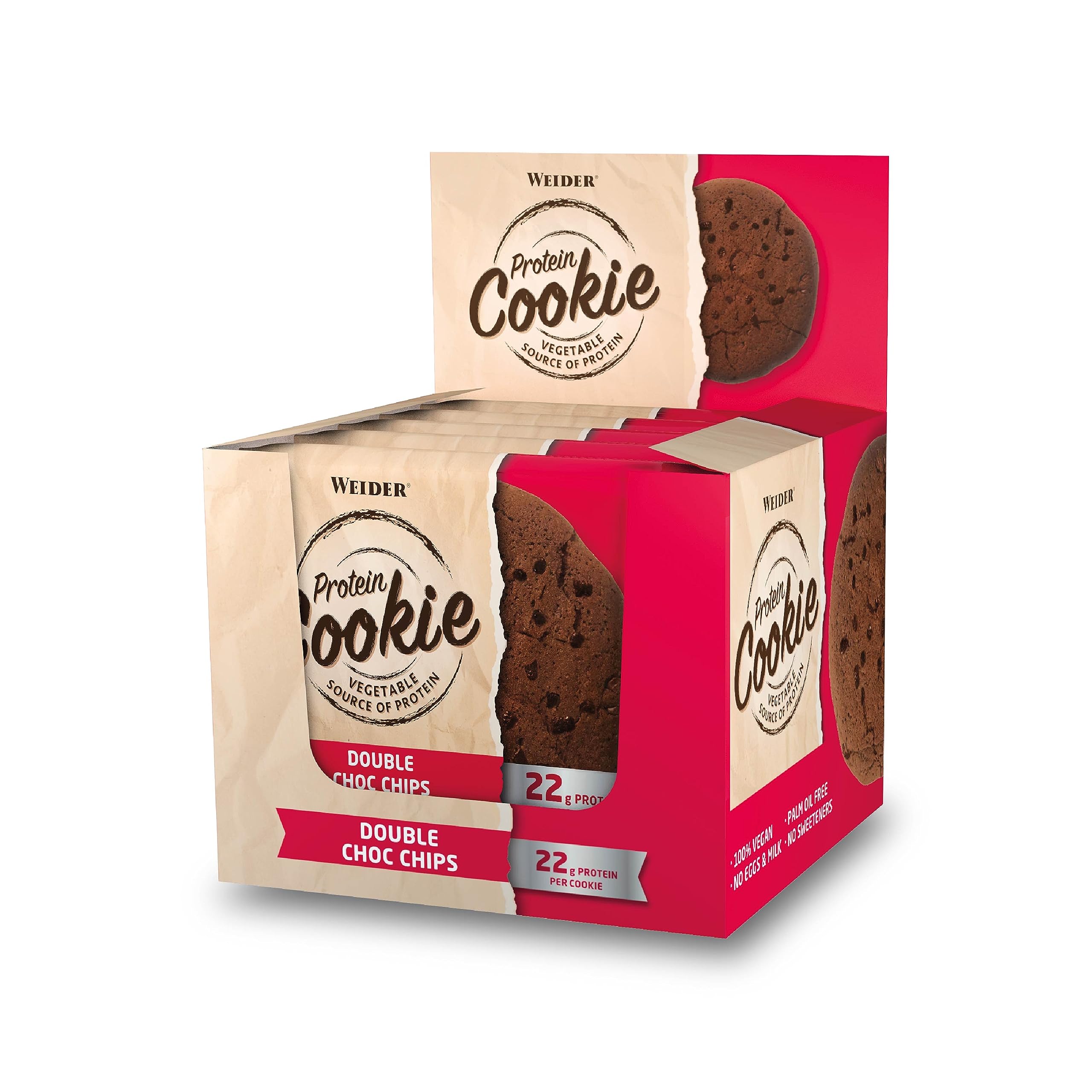 Weider Protein Cookie 90 G 12 Pcs in Box - Double Choco Chips