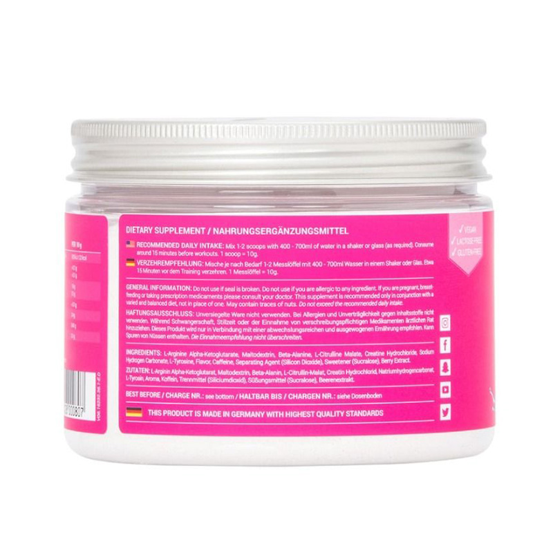 Womens Best Pre Workout Booster Mixed Berry 300 g Best Price in Dubai