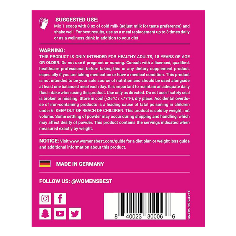 Womens Best Shape Body Shake Chocolate 1 kg Best Price Dubai