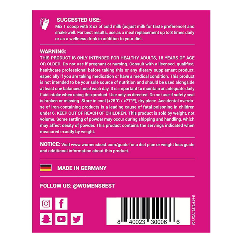 Womens Best Shape Body Shake Vanilla 1 kg Best Price in Abudhabi