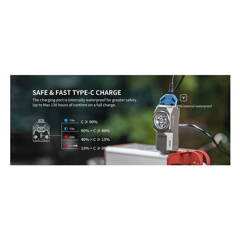 Wuben Light Lightok X0 Best EDC Flashlight 1100 Lumens - White Best Price in Al Ain