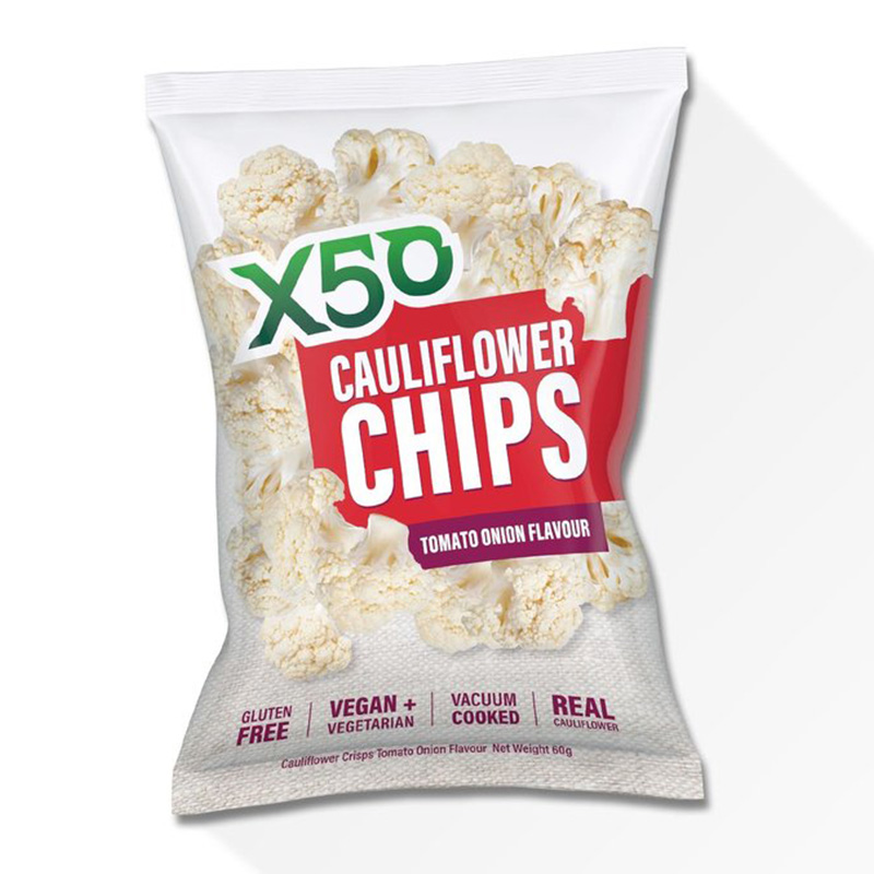 X50 Cauliflower Chips Tomato Onion 60g