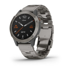 Garmin Fenix 6 Pro 47mm, Sapphire Edition Titatnium with Vented Tiatium Bracelet 010-02158-23