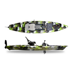 FeelFree LURE 13.5 with Rudder Fishing Lime Camo Kayak