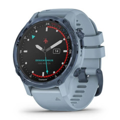 Garmin Descent Mk2S Mineral Blue with Sea Foam Silicone Band 43mm