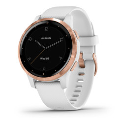 Garmin Vivoactive 4S-40Mm White With Rose-Gold Hardware (010-02172-24)