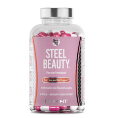 Steel Fit Steel Beauty Hair Skin and Nail Support 90 Caps