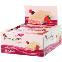 Power Crunch Protein Bar Original Strawberry Creme 40 g 12 Bars