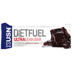 USN Diet Fuel Ultra Lean Bar 50G Chocolate Cream 1 Box of 18 Bars
