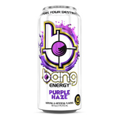 Bang Energy Drink 473 ml - Purple Haze 1 Box of 12 Cans