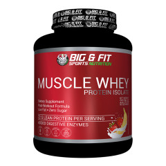 Big & Fit Muscle Whey Protein Isolate 2270 G - Strawberry Banana