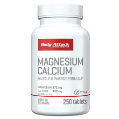Body Attack Magnesium Calcium 250 Tabs