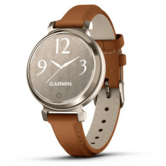 Garmin Lily 2 Classic Cream Gold with Tan Leather Band Watch