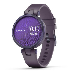 Garmin Lily Sport Midnight Orchid Bezel with Deep Orchid Case and Silicone Band